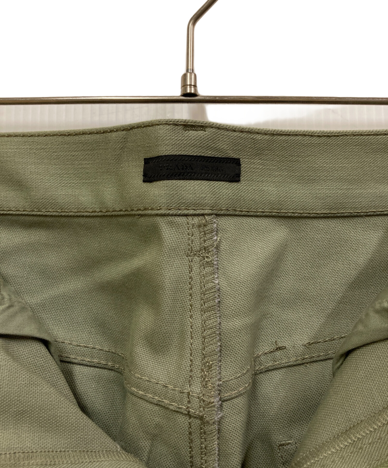 PRADA プラダ チノパン メンズ 【古着】【中古】 中古・古着通販】PRADA (プラダ) ラインパンツ グリーン サイズ:SIZE