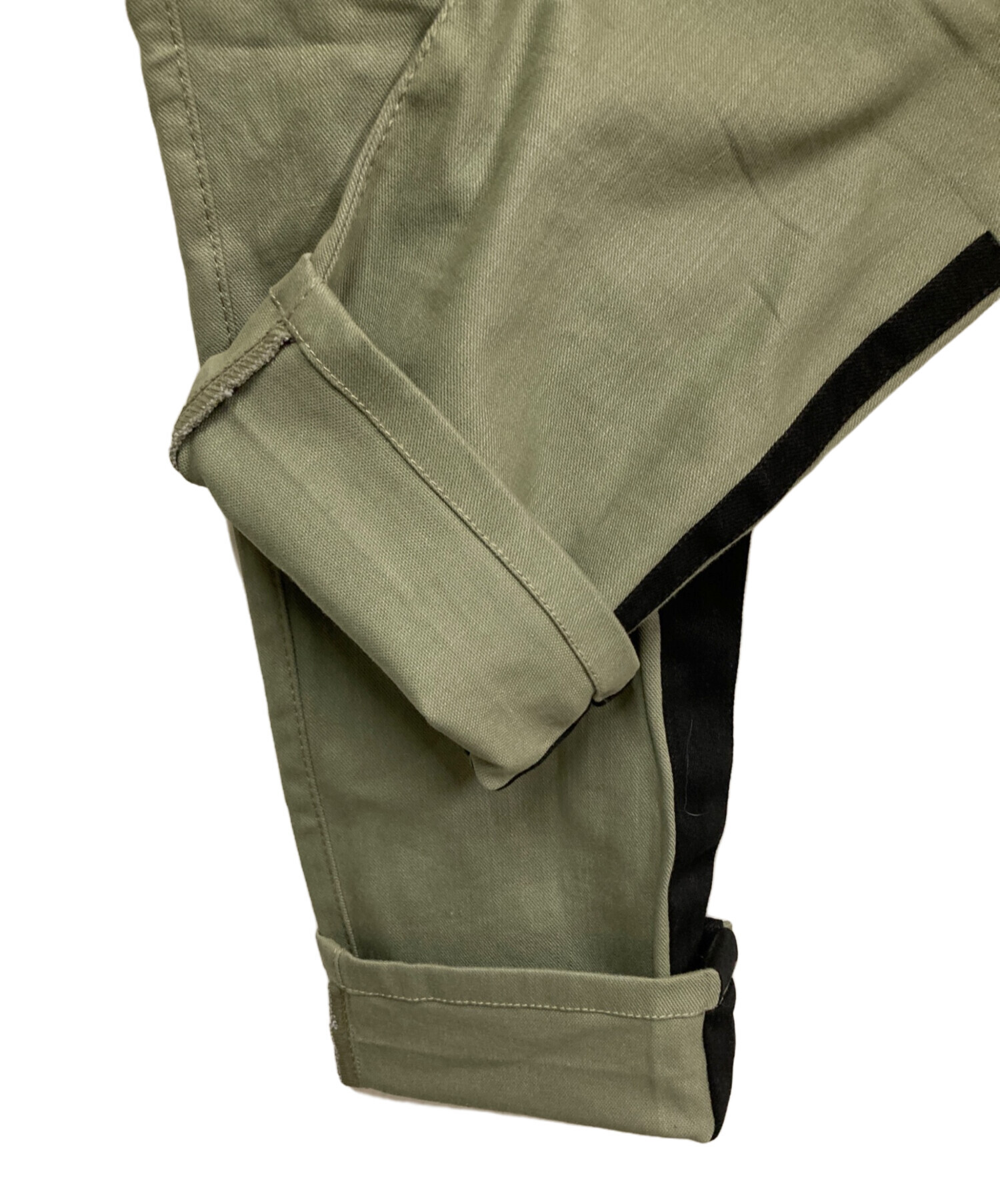 中古・古着通販】PRADA (プラダ) ラインパンツ グリーン サイズ:SIZE