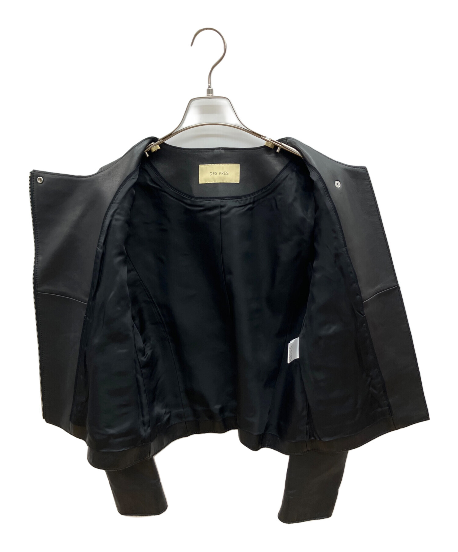 中古・古着通販】DES PRES (デ プレ) ラムレザージャケット ブラック