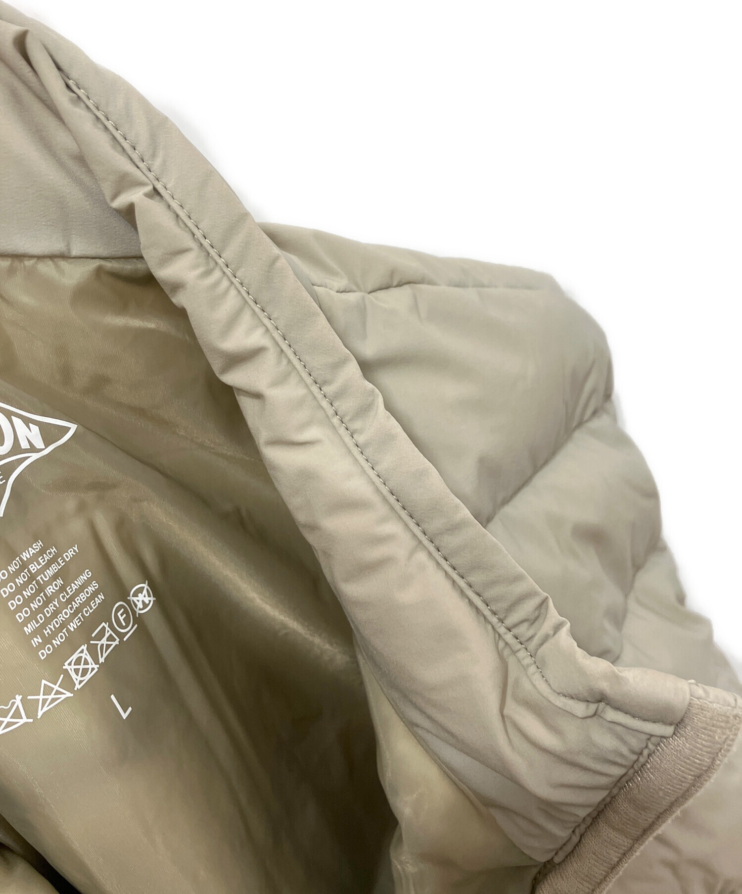 DANTON ダウンベスト オリーブ色★ほぼ未使用 中古・古着通販】DANTON (ダントン) ダウンベスト オリーブ サイズ:L