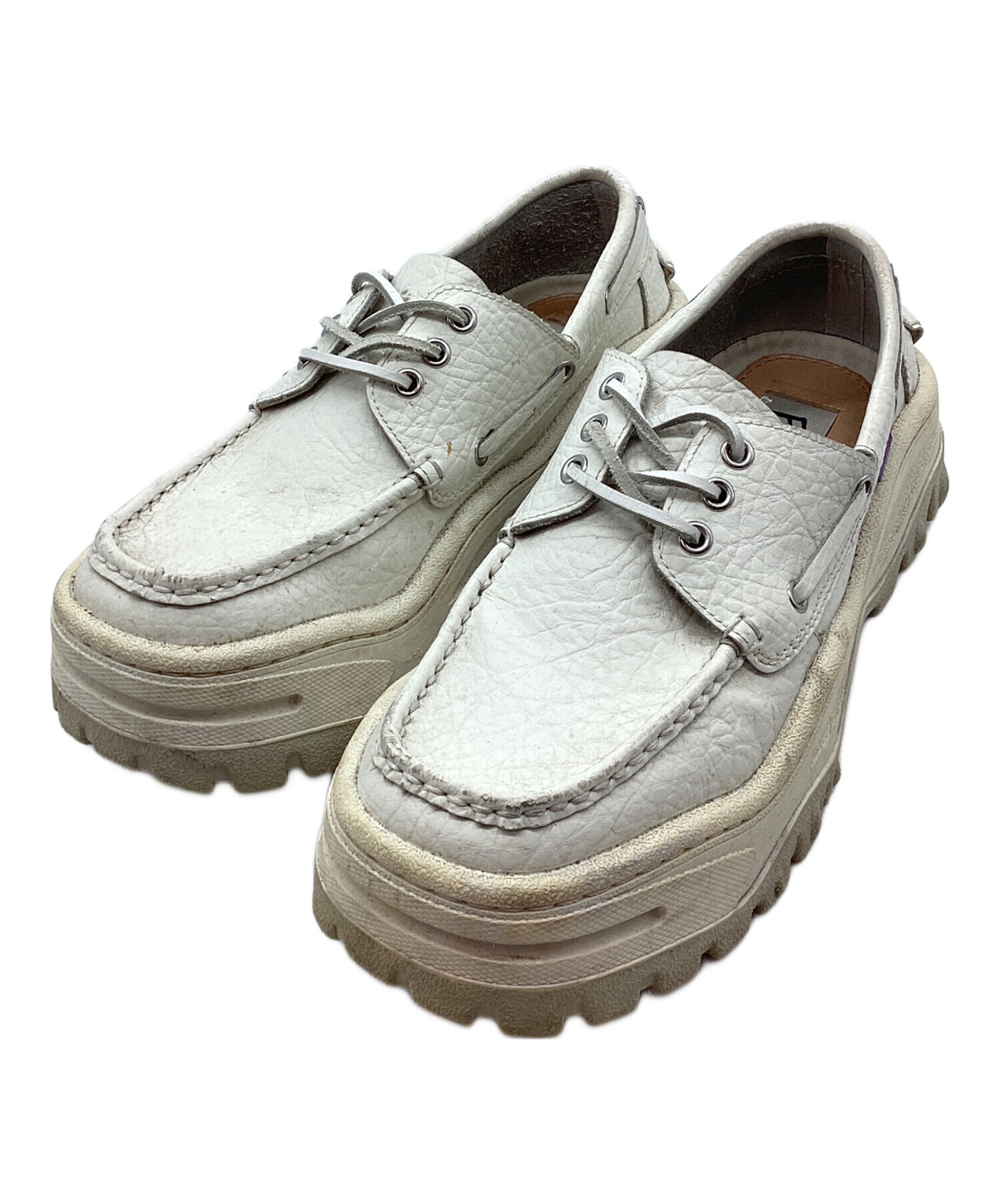 中古・古着通販】Eytys (エイティーズ) 厚底デッキシューズ ホワイト