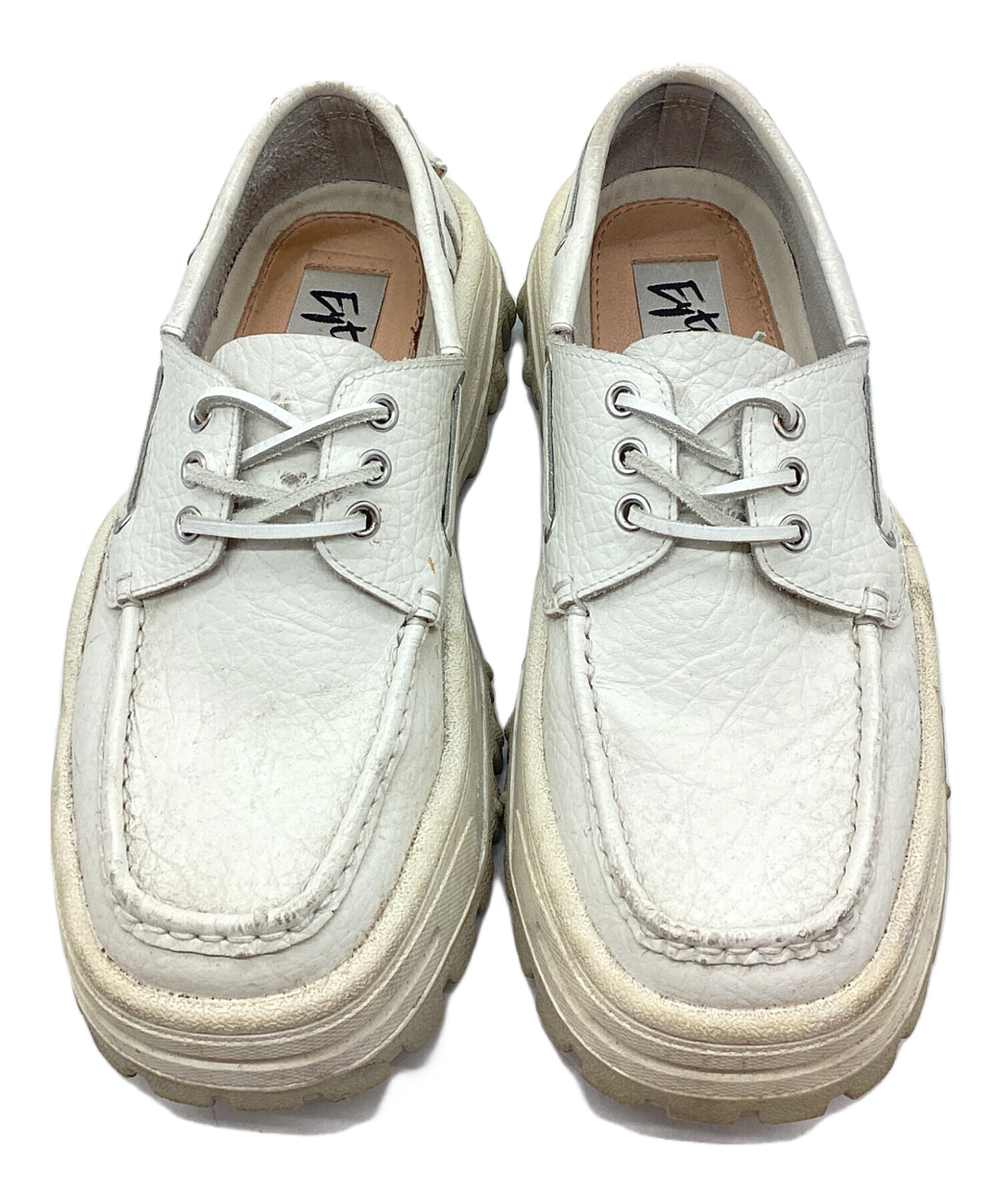 中古・古着通販】Eytys (エイティーズ) 厚底デッキシューズ ホワイト