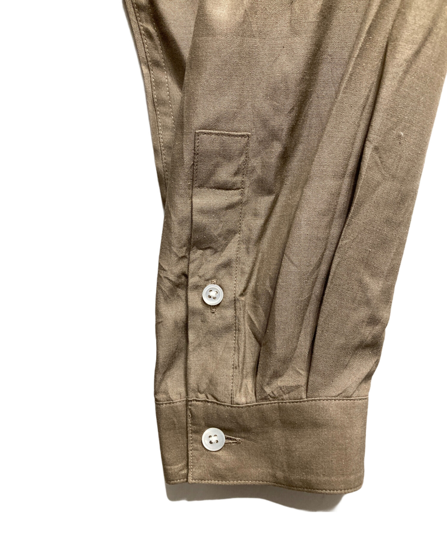 中古・古着通販】ATON (エイトン) SHORT FIBER SILK WASHED SHIRT