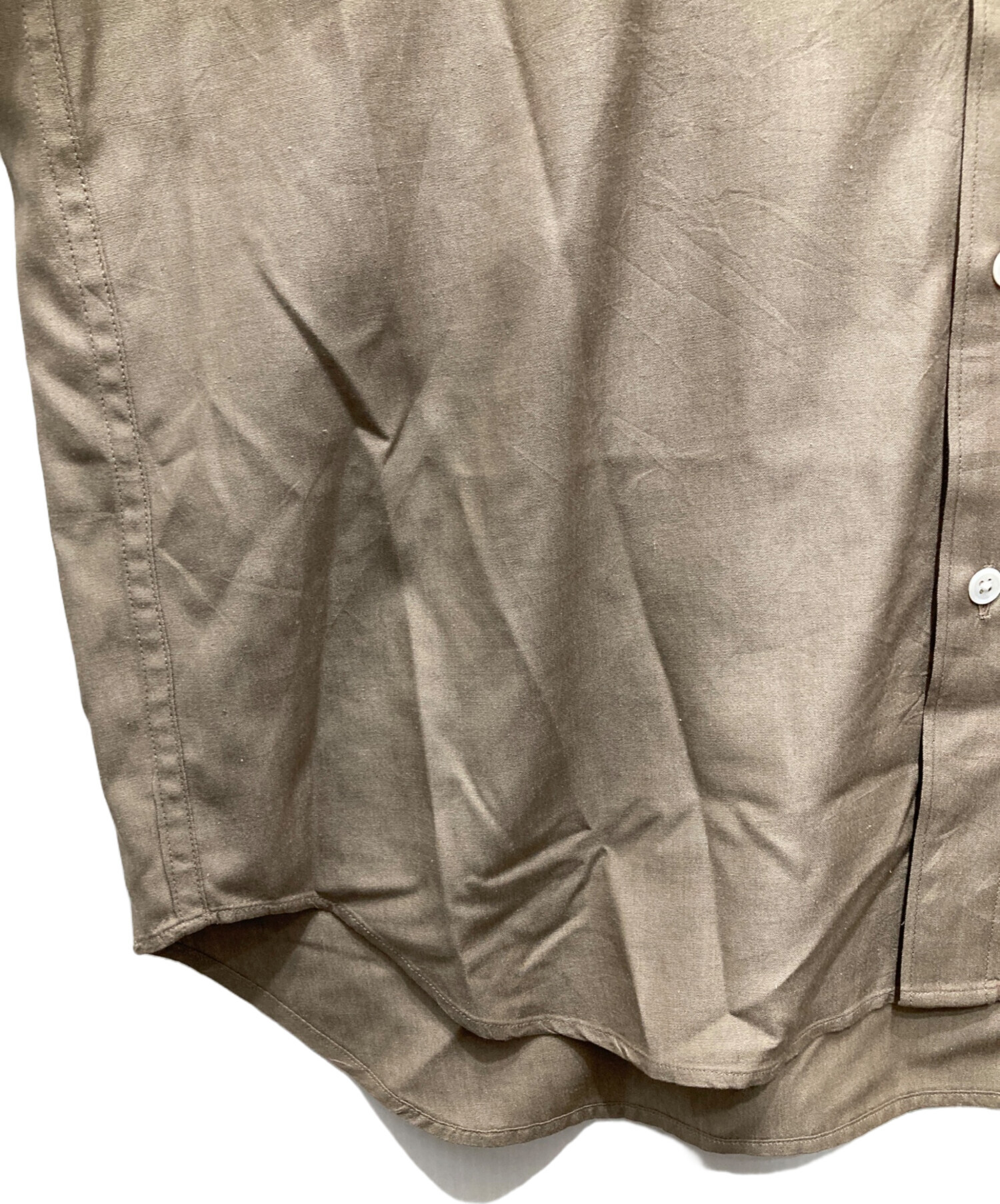 中古・古着通販】ATON (エイトン) SHORT FIBER SILK WASHED SHIRT