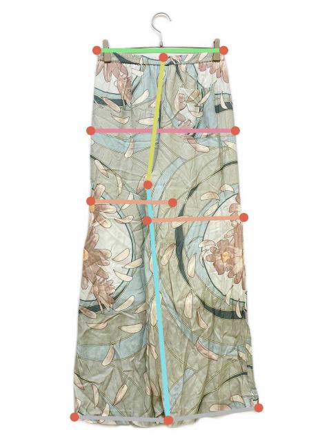 そそそ 中古・古着通販】Sov. (ソブ) レーヨンフラワープリントパンツ ミント