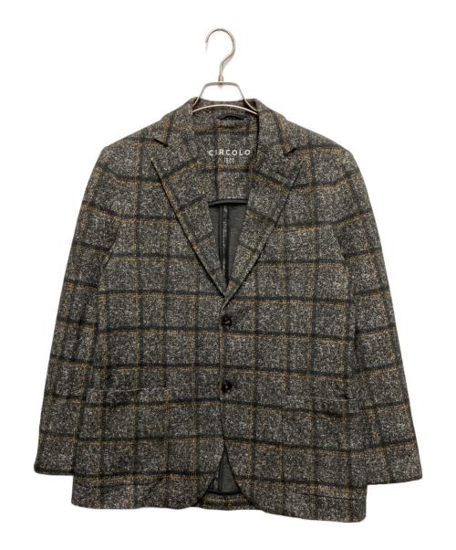 CIRCOLO 1901 グレー テーラードジャケット 48 中古・古着通販】Circolo 1901 (チルコロ1901) テーラードジャケット