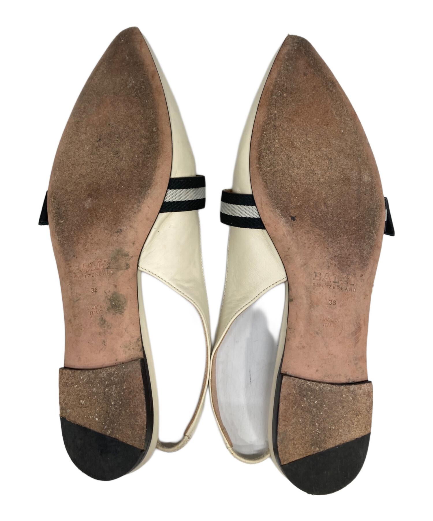 中古・古着通販】BALLY (バリー) ALI FLAT アイボリー サイズ:36
