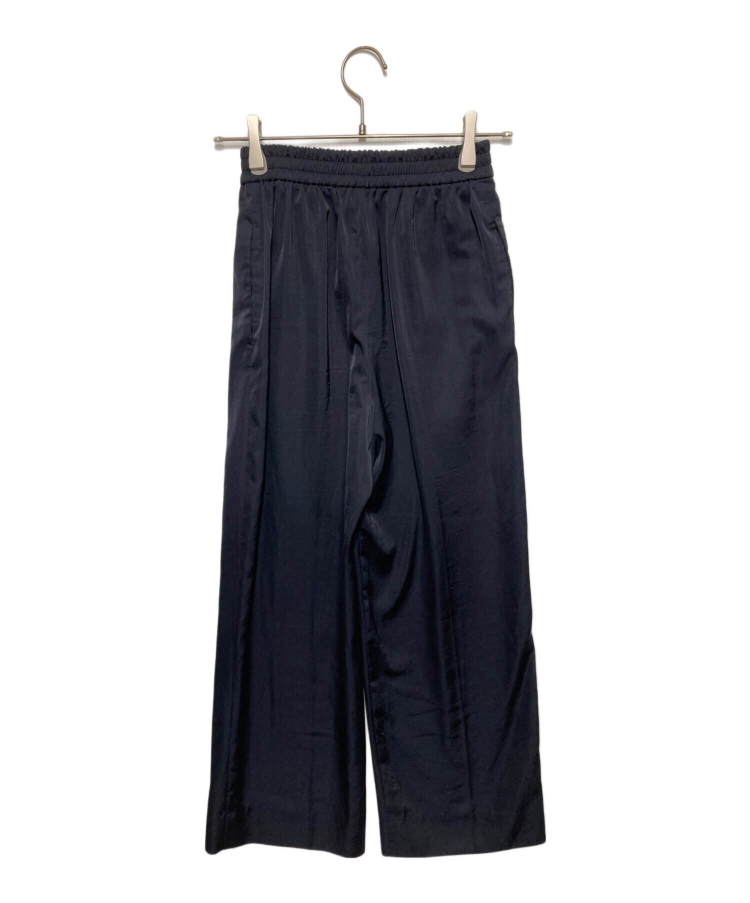 中古・古着通販】YORI (ヨリ) サテンセンタープレスワイドパンツ