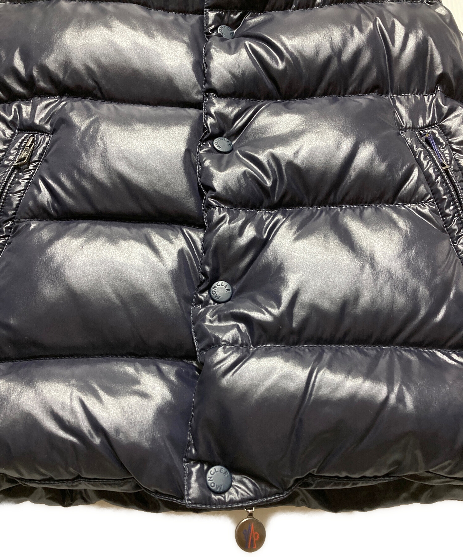 モンクレール GIEN GILET ダウンベスト ロゴワッペン ブルー 3 MONCLER