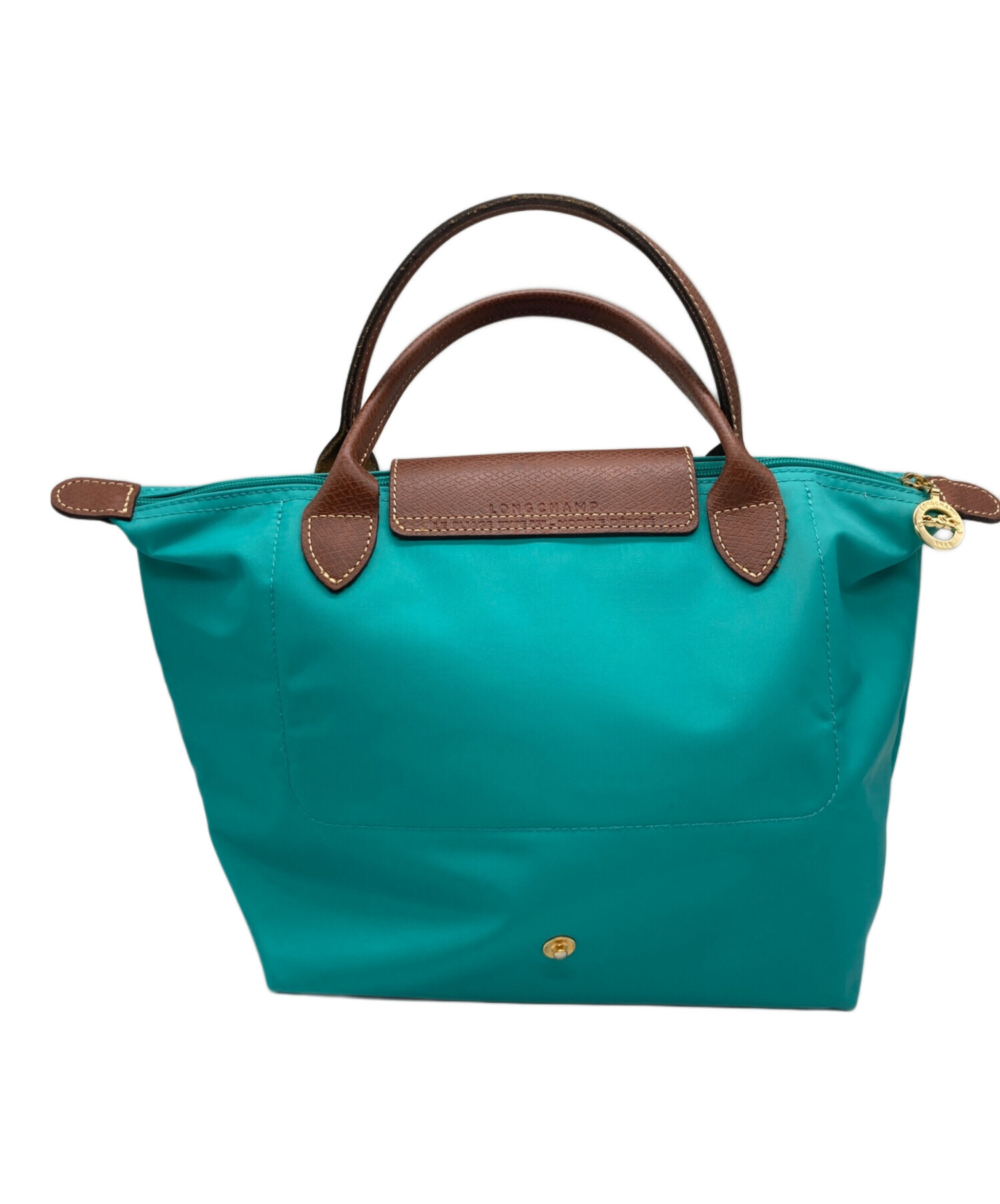 中古・古着通販】LONGCHAMP (ロンシャン) ハンドバッグ ターコイズ