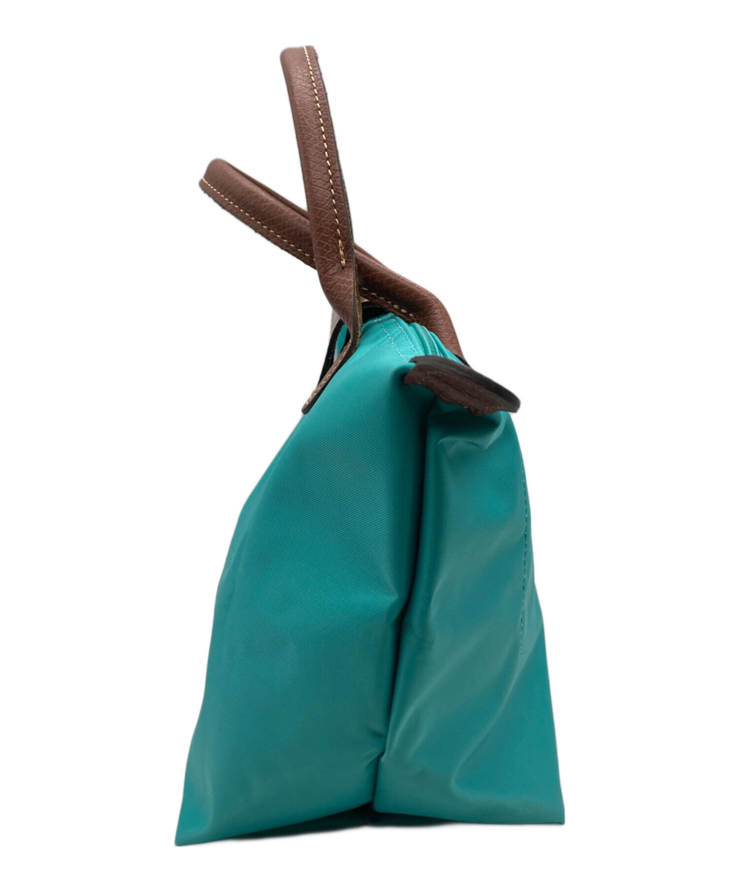 中古・古着通販】LONGCHAMP (ロンシャン) ハンドバッグ ターコイズ 