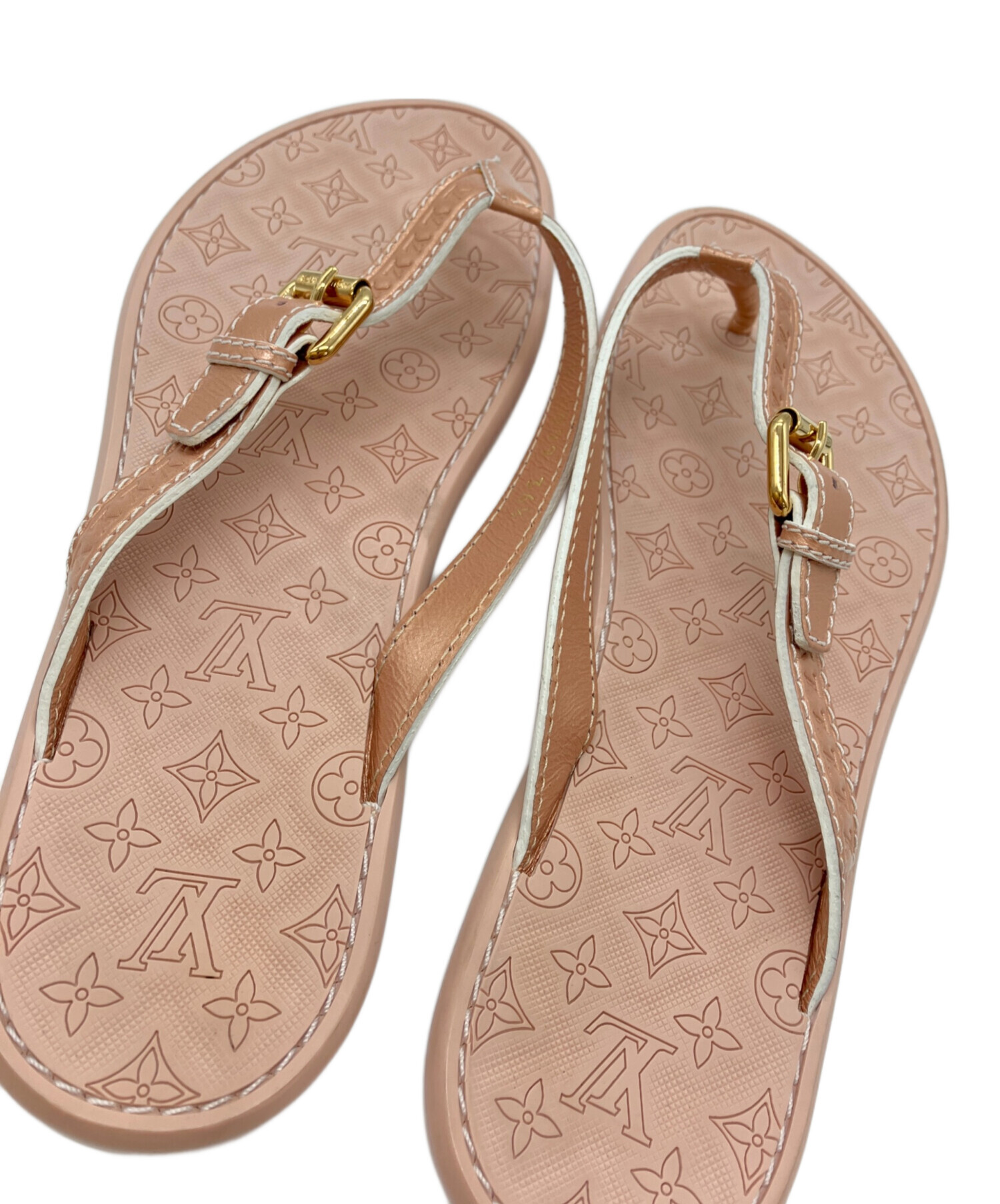 Vuitton サンダル 9/27.5-28モノグラム ピーチピンク　トング Vuitton サンダル 9/27.5-28モノグラム ピーチピンク トング Vuitton