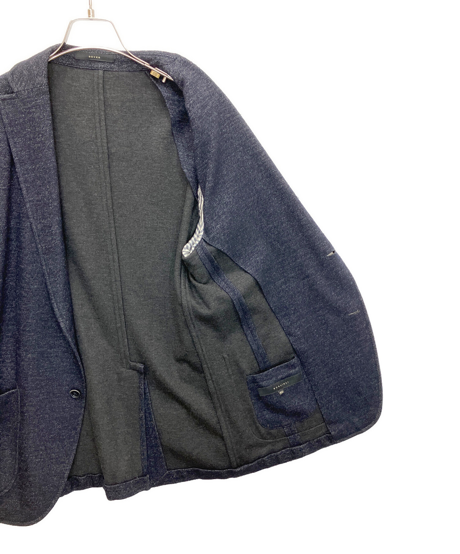 【未使用】①BOGLIOLI DOVER ネイビー テーラード ジャケット 44 中古・古着通販】BOGLIOLI (ボリオリ) DOVERテーラードジャケット