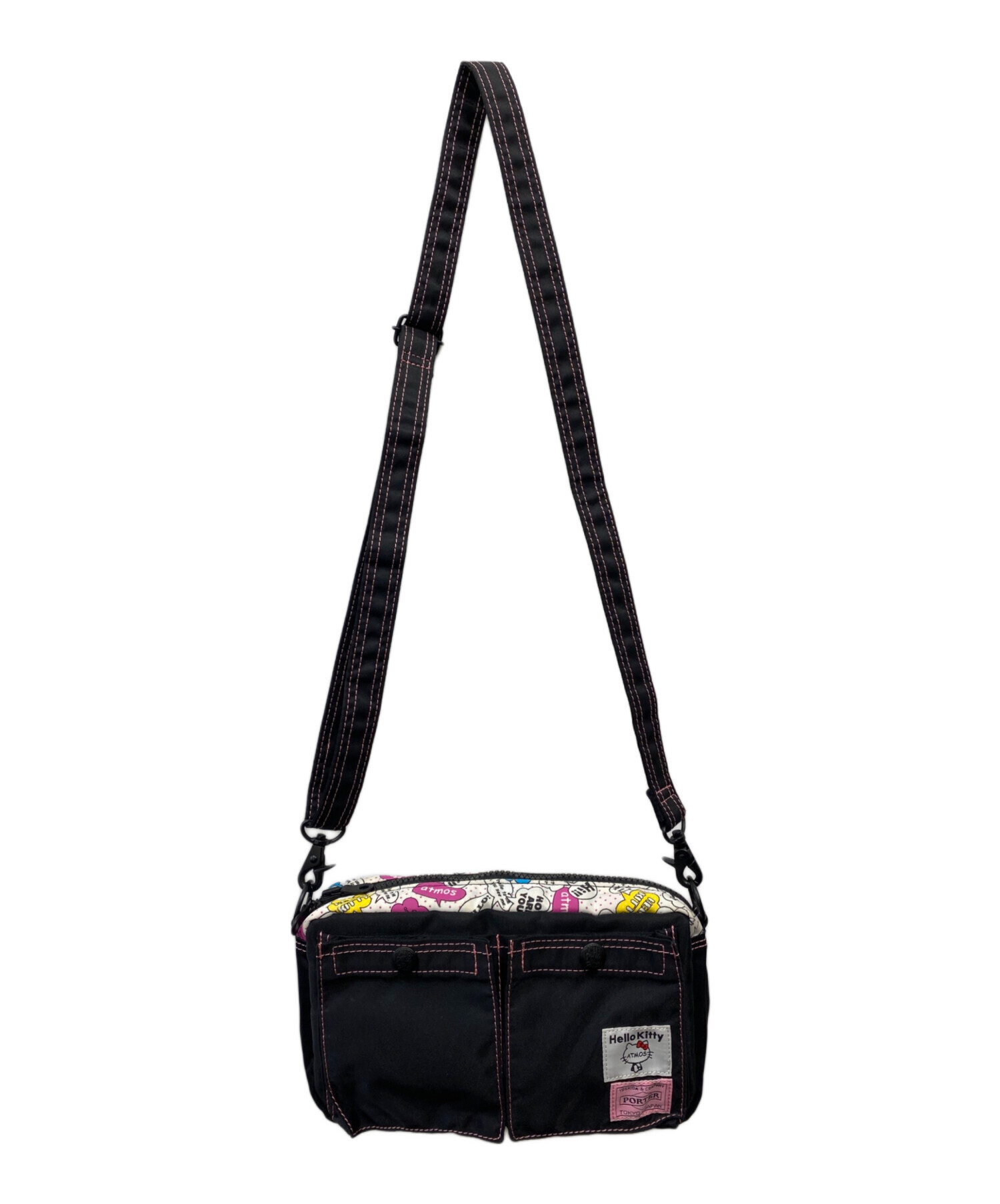 PORTER ポーター　Atmos ハローキティー　メッセンジャー　バック 中古・古着通販】PORTER (ポーター) ATMOS (アトモス) HELLO KITTY