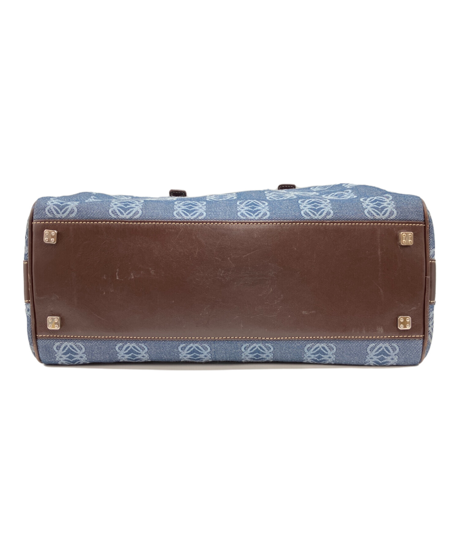 中古・古着通販】LOEWE (ロエベ) アナグラムボストンバッグ インディゴ