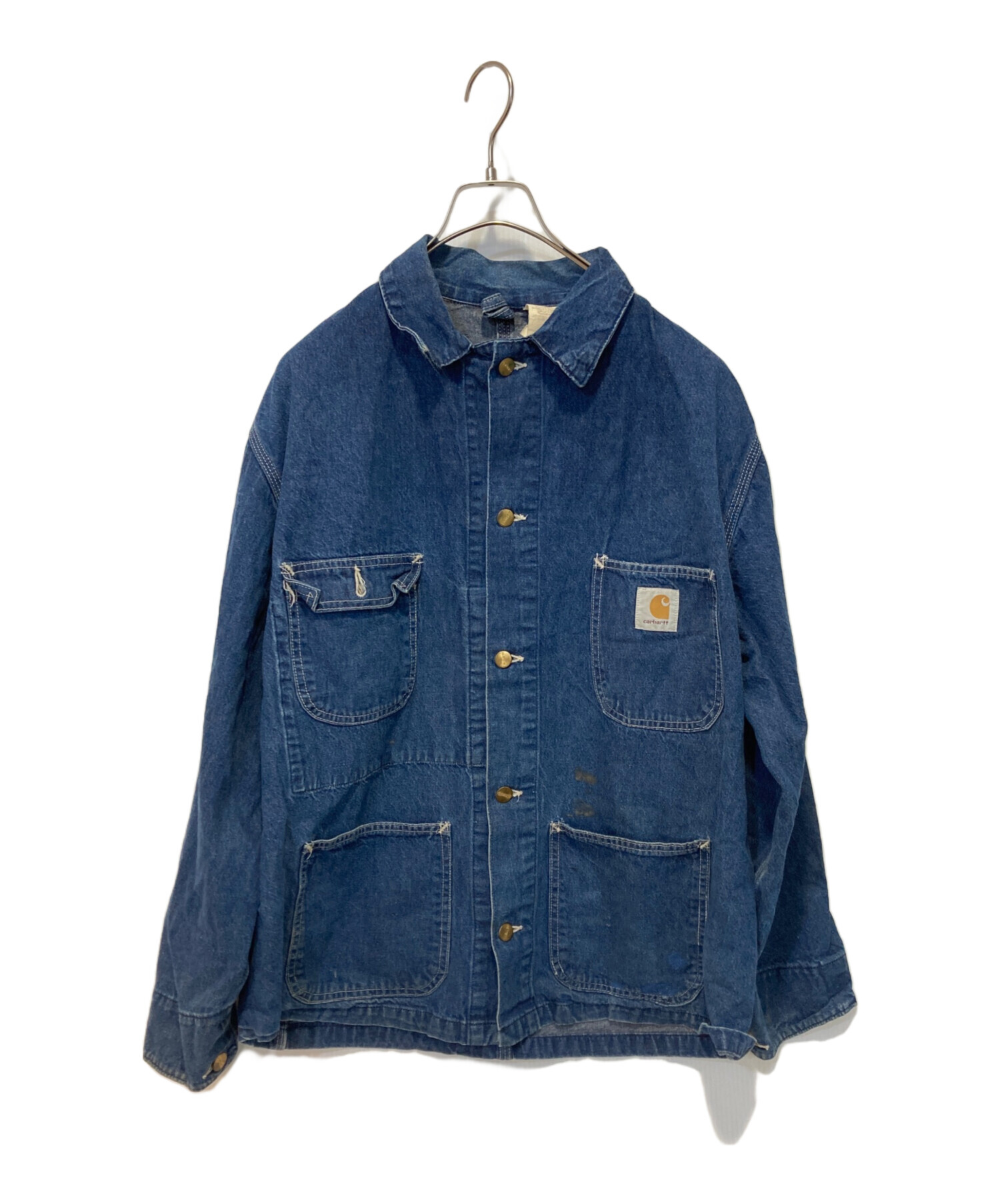 carhartt デニムカバーオール Mサイズ ライトブルー 中古・古着通販】CarHartt (カーハート) ライトオンス デニム