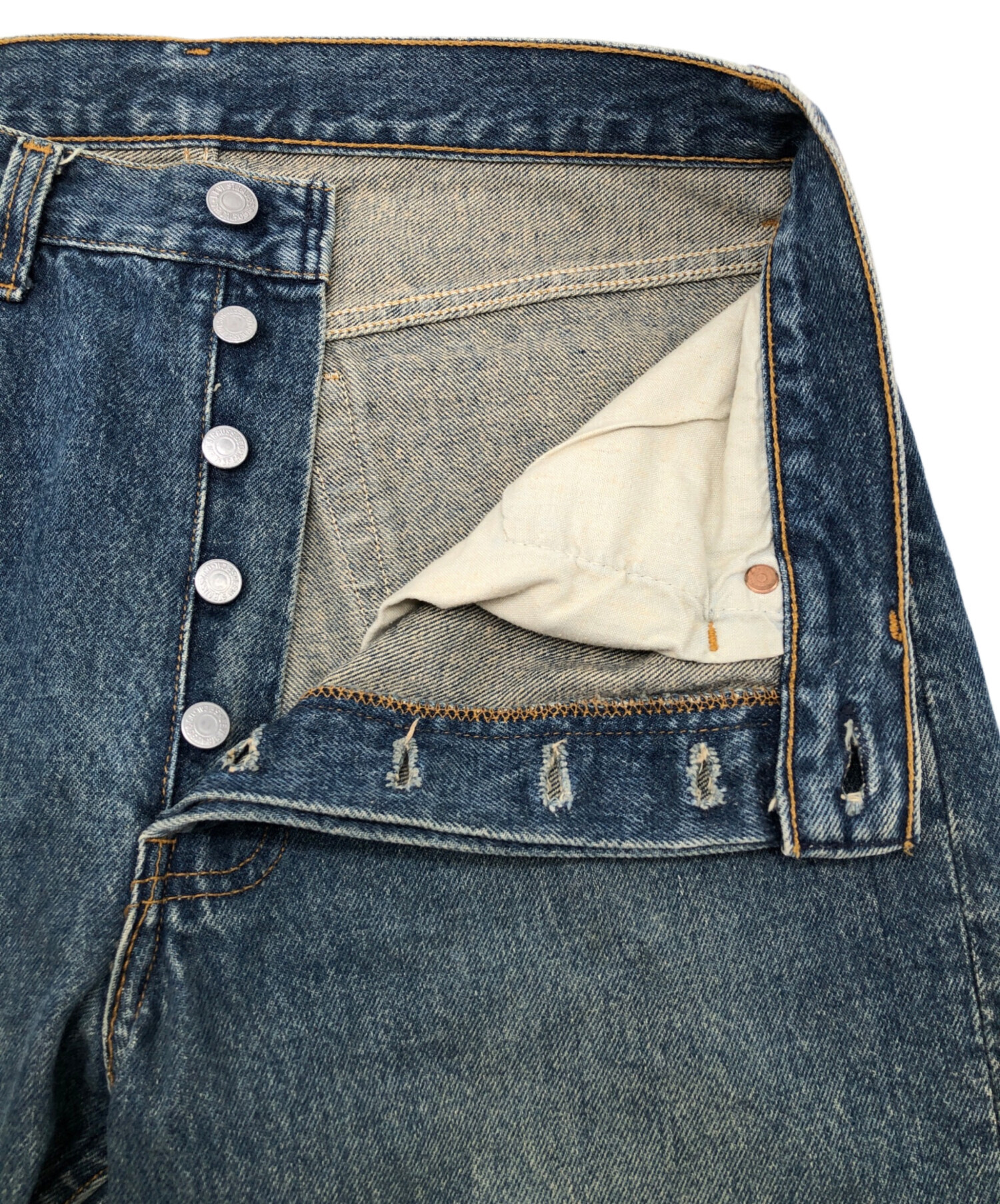 中古・古着通販】LEVI'S (リーバイス) 80s 501XXデニムパンツ ボタン裏