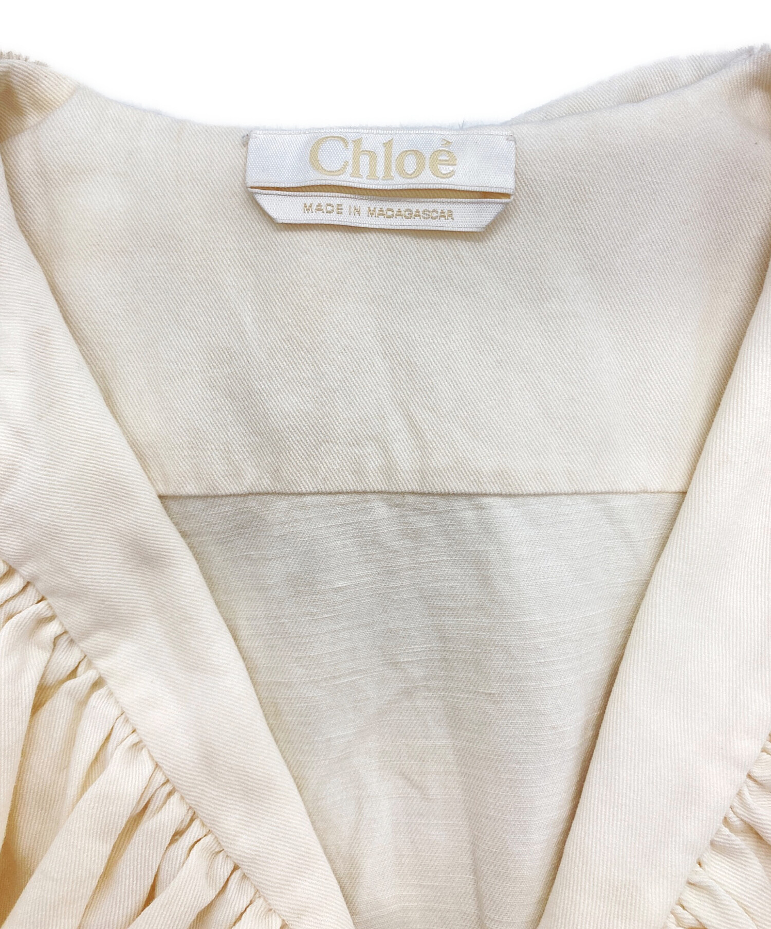 中古・古着通販】Chloe (クロエ) ボリュームカラーノースリーブ