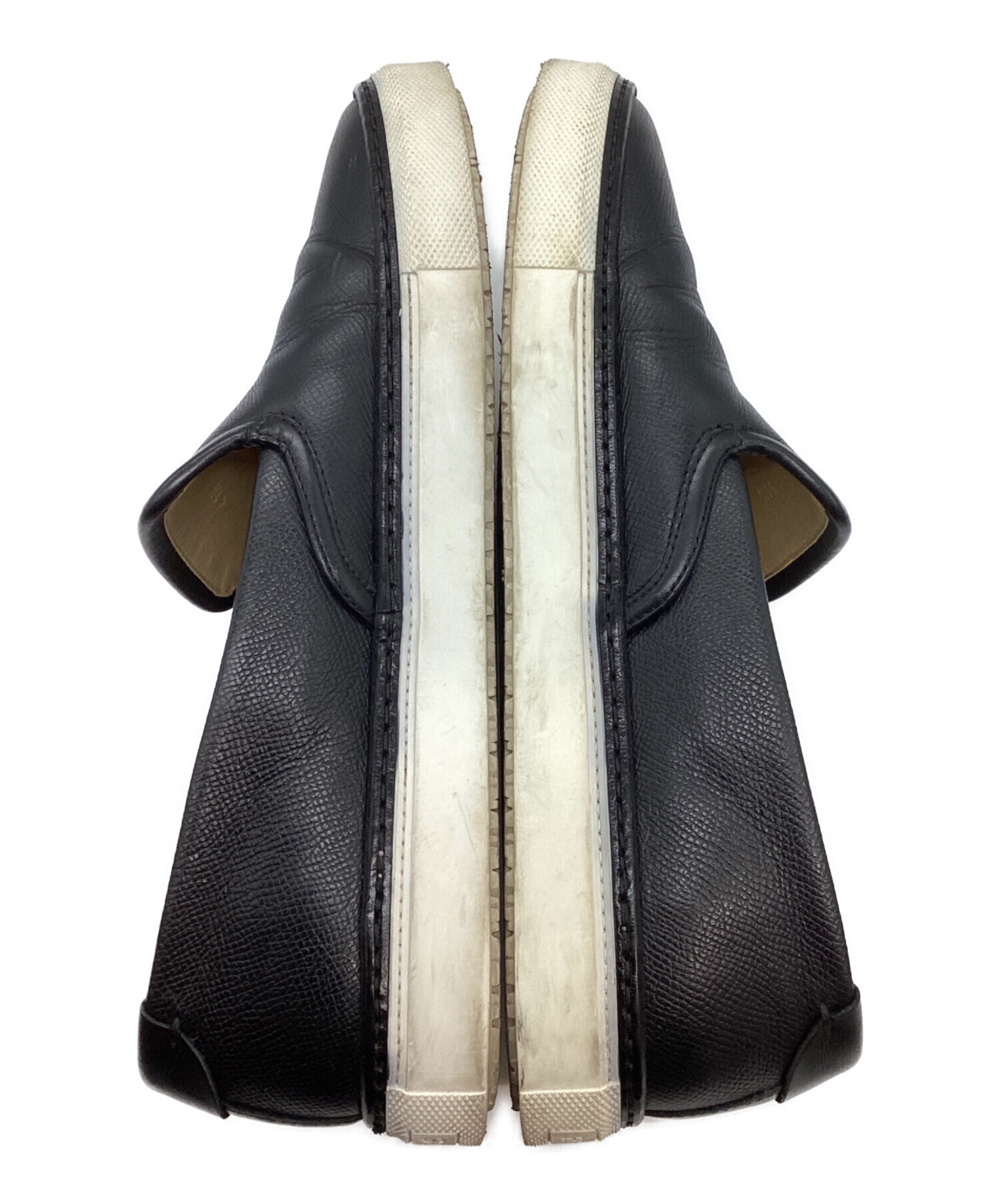 中古・古着通販】HERMES (エルメス) レザースリッポン ブラック サイズ