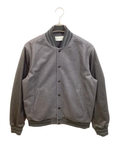 中古・古着通販】AOURE (アウール) コンビレザー ブルゾン グレー
