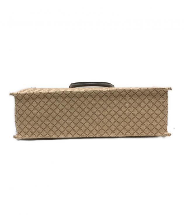 Gucci ビジネスバッグ ベージュ/青 収納袋付き 中古・古着通販】GUCCI (グッチ) ビジネスバッグ ベージュ｜ブランド