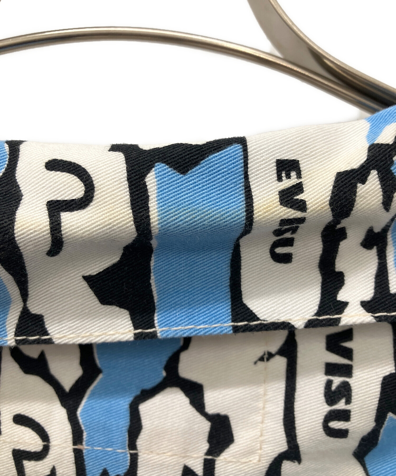 中古・古着通販】EVISU (エヴィス) 総柄デニムジャケット ブルー