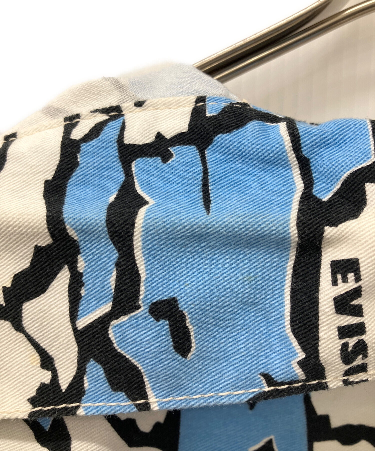 中古・古着通販】EVISU (エヴィス) 総柄デニムジャケット ブルー