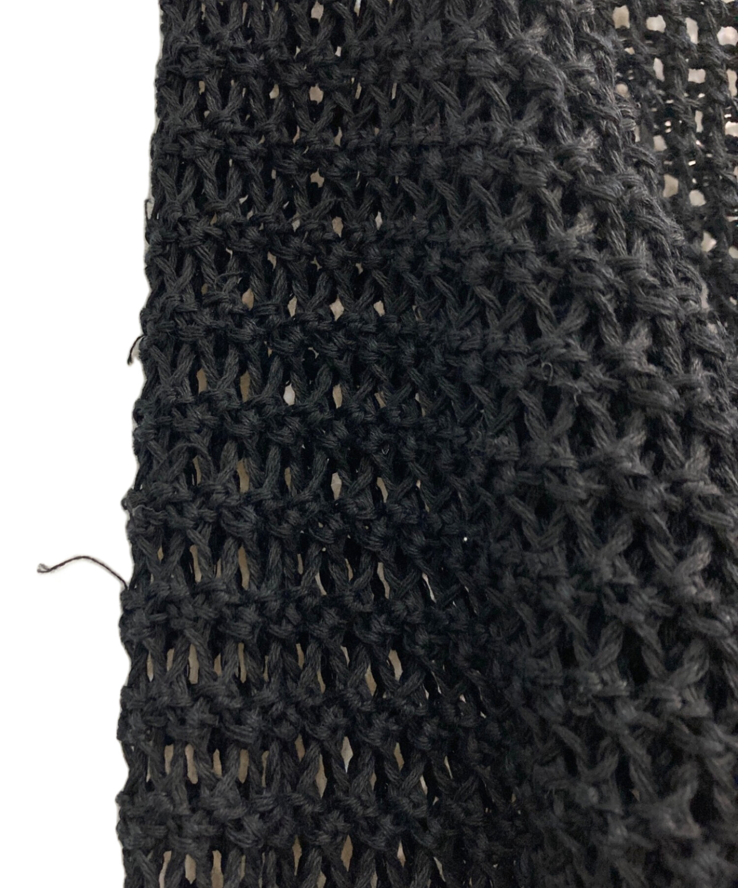 中古・古着通販】sulvam (サルバム) MESH OVER KNIT ブラック サイズ:S