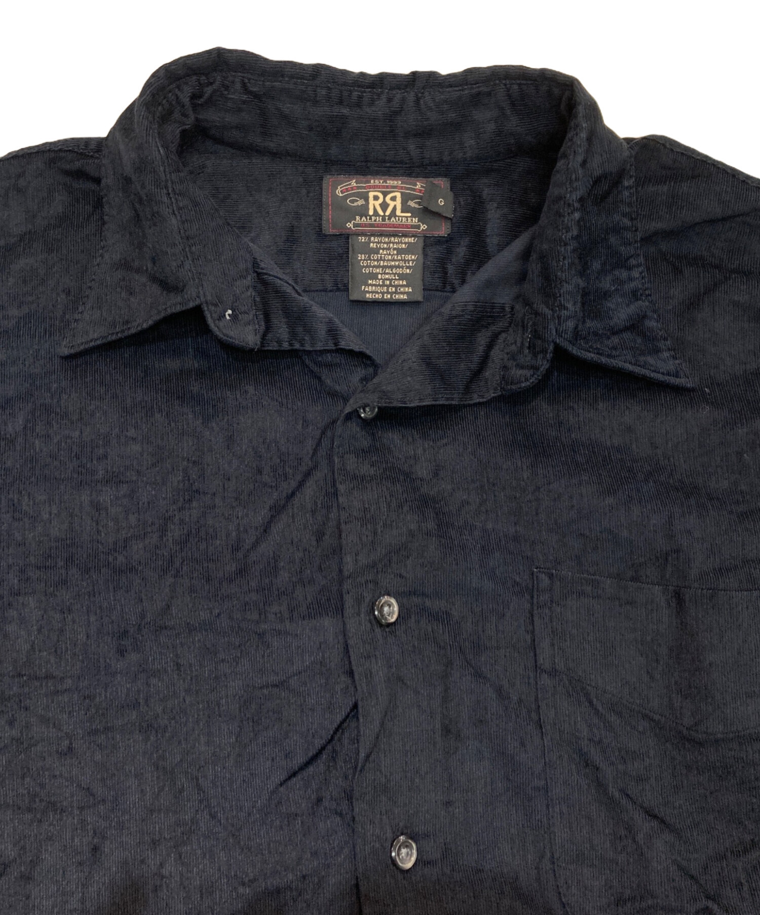 中古・古着通販】RRL (ダブルアールエル) コーデュロイシャツ 三ツ星