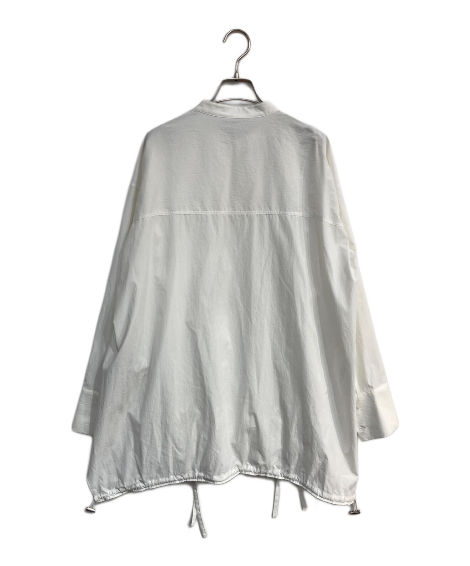 中古・古着通販】UN3D. (アンスリード) ヘムギャザーシャツ ホワイト