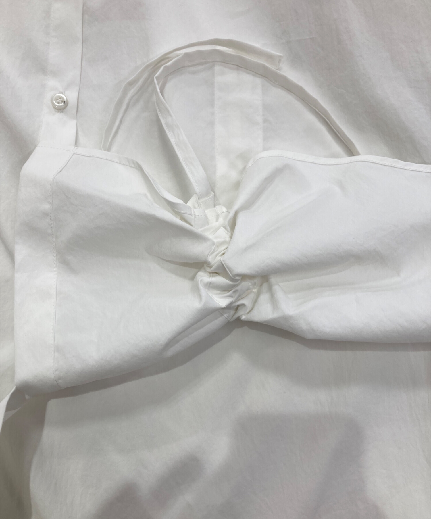 中古・古着通販】UN3D. (アンスリード) ヘムギャザーシャツ ホワイト