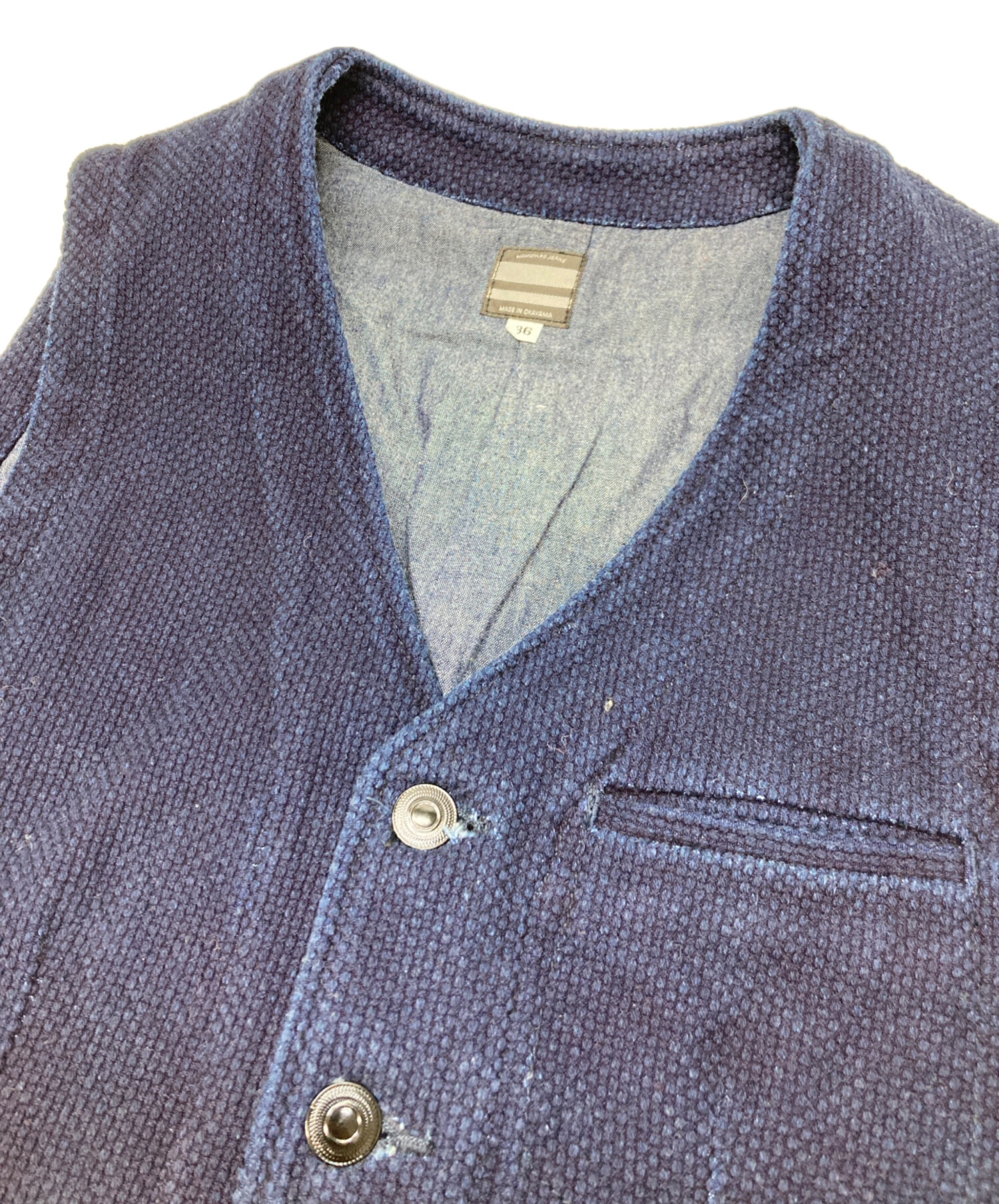中古・古着通販】MOMOTARO JEANS (桃太郎ジーンズ) 刺し子ベスト