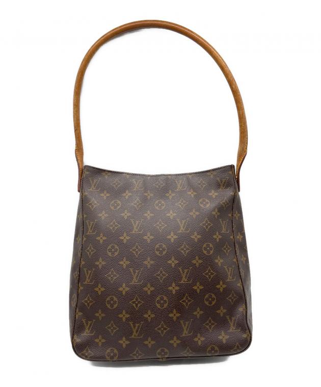 Louis Vuitton ブラウン モノグラム ショルダーバッグ　ルーピング 中古・古着通販】LOUIS VUITTON (ルイ ヴィトン) モノグラム