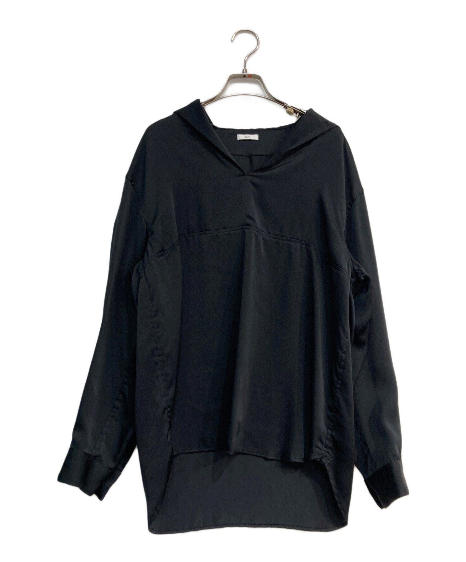 中古・古着通販】ZOE (ゾーイ) sailor collar shirt ブラック サイズ