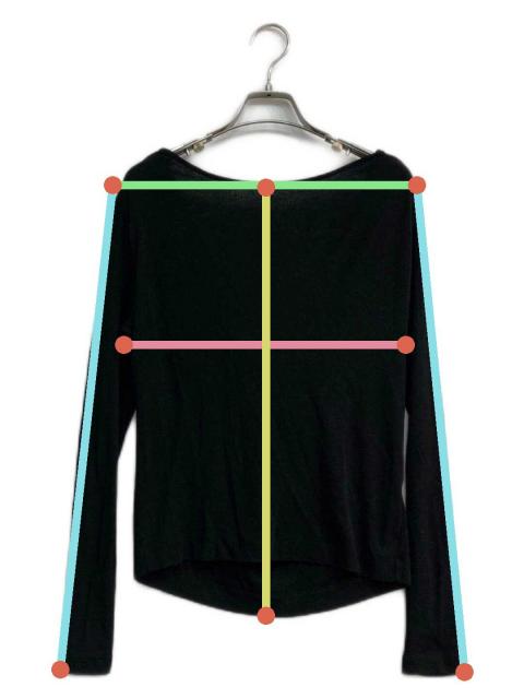 中古・古着通販】PHERE (フィアー) Scheat 2way drape tops ブラック