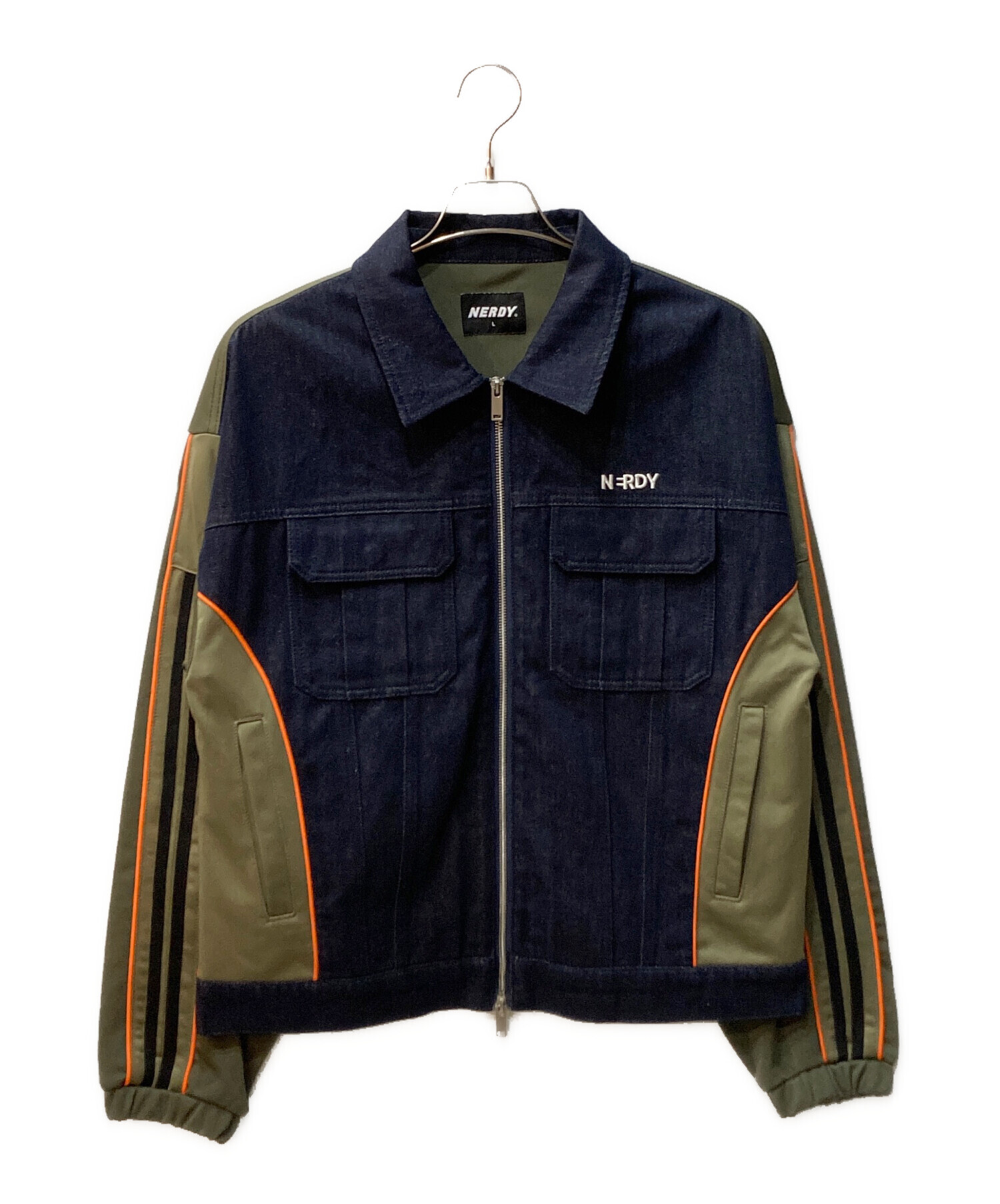 中古・古着通販】NERDY (ノルディ) DENIM MIX TRACK TOP インディゴ