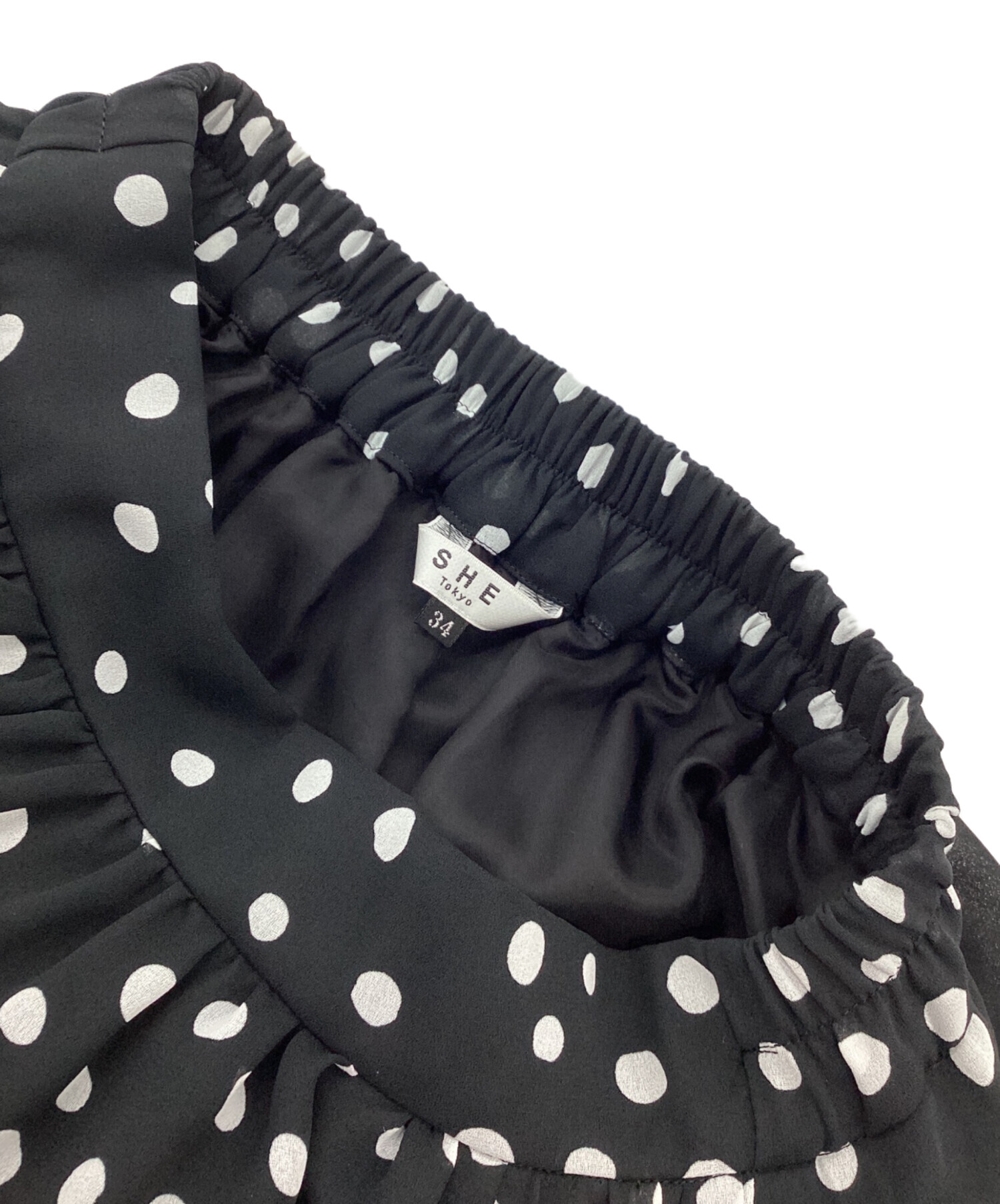 SHE Tokyo シートーキョー　Rachel dot スカート 中古・古着通販】SHE TOKYO (シートーキョー) ドットロングスカート