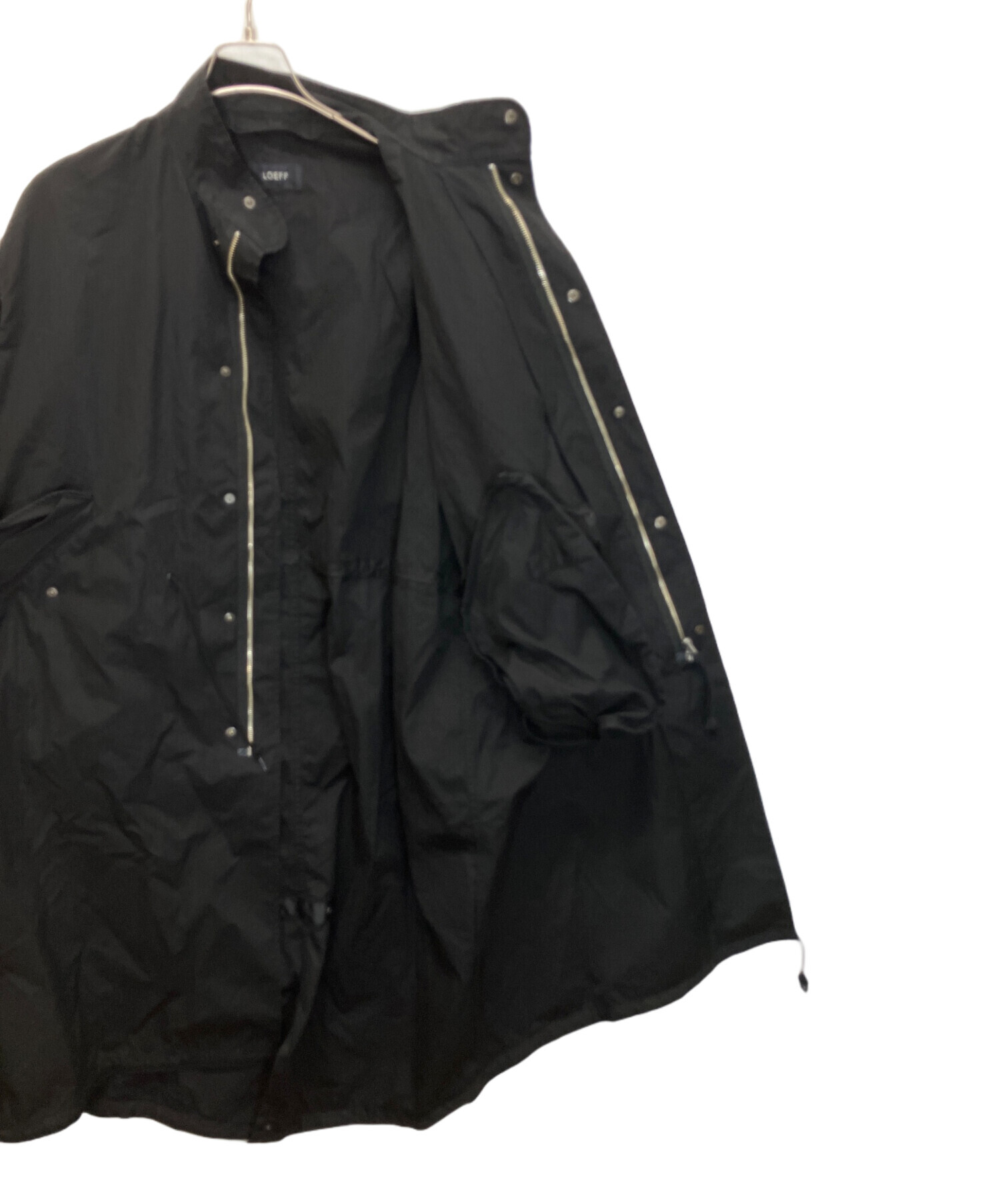中古・古着通販】LOEFF (ロエフ) 8886-243-0023 モッズコート ブラック 