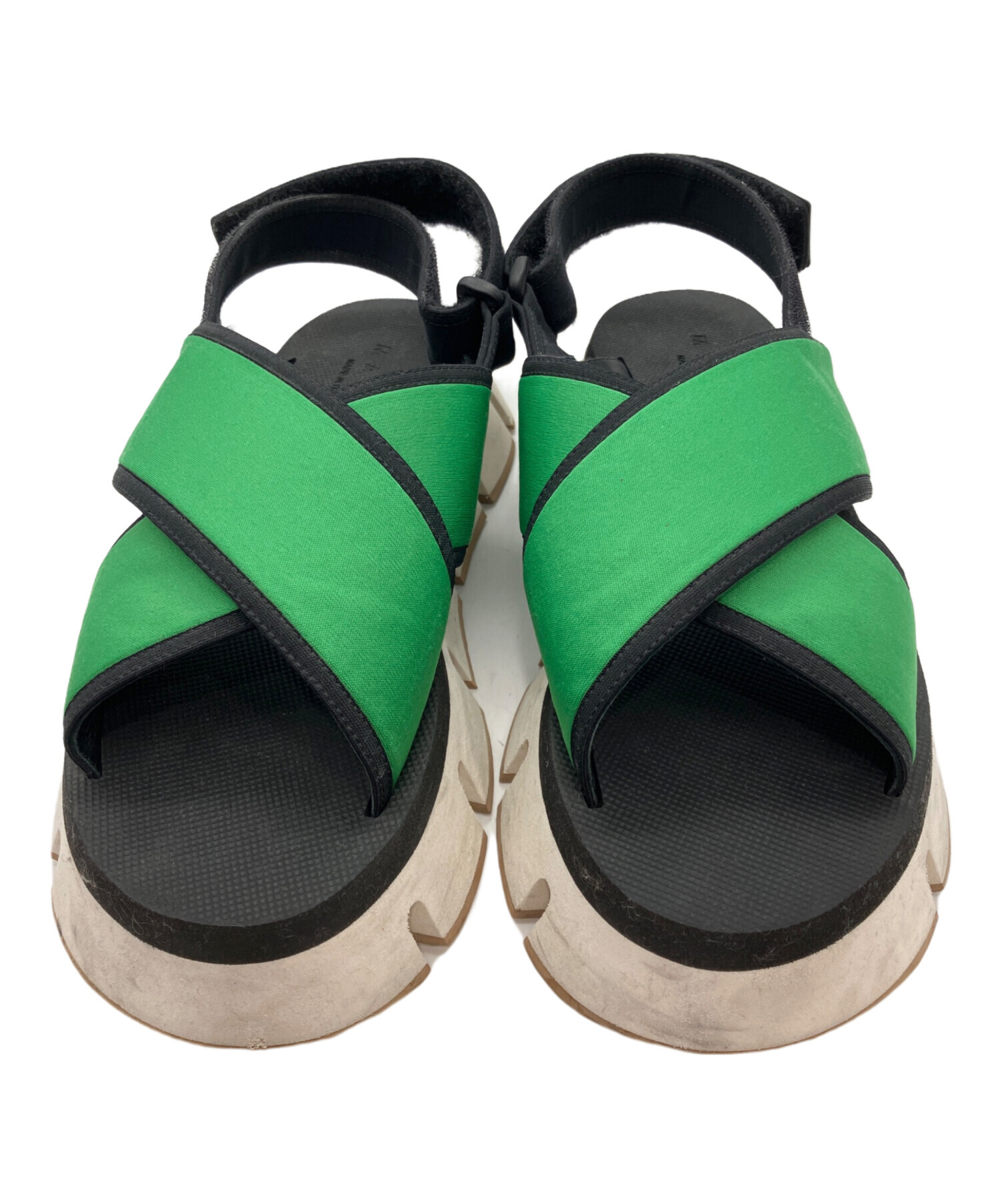 中古・古着通販】MARNI (マルニ) Ridged Sole Sandals グリーン サイズ