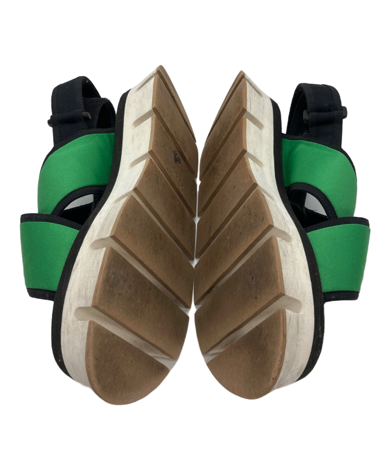 中古・古着通販】MARNI (マルニ) Ridged Sole Sandals グリーン サイズ