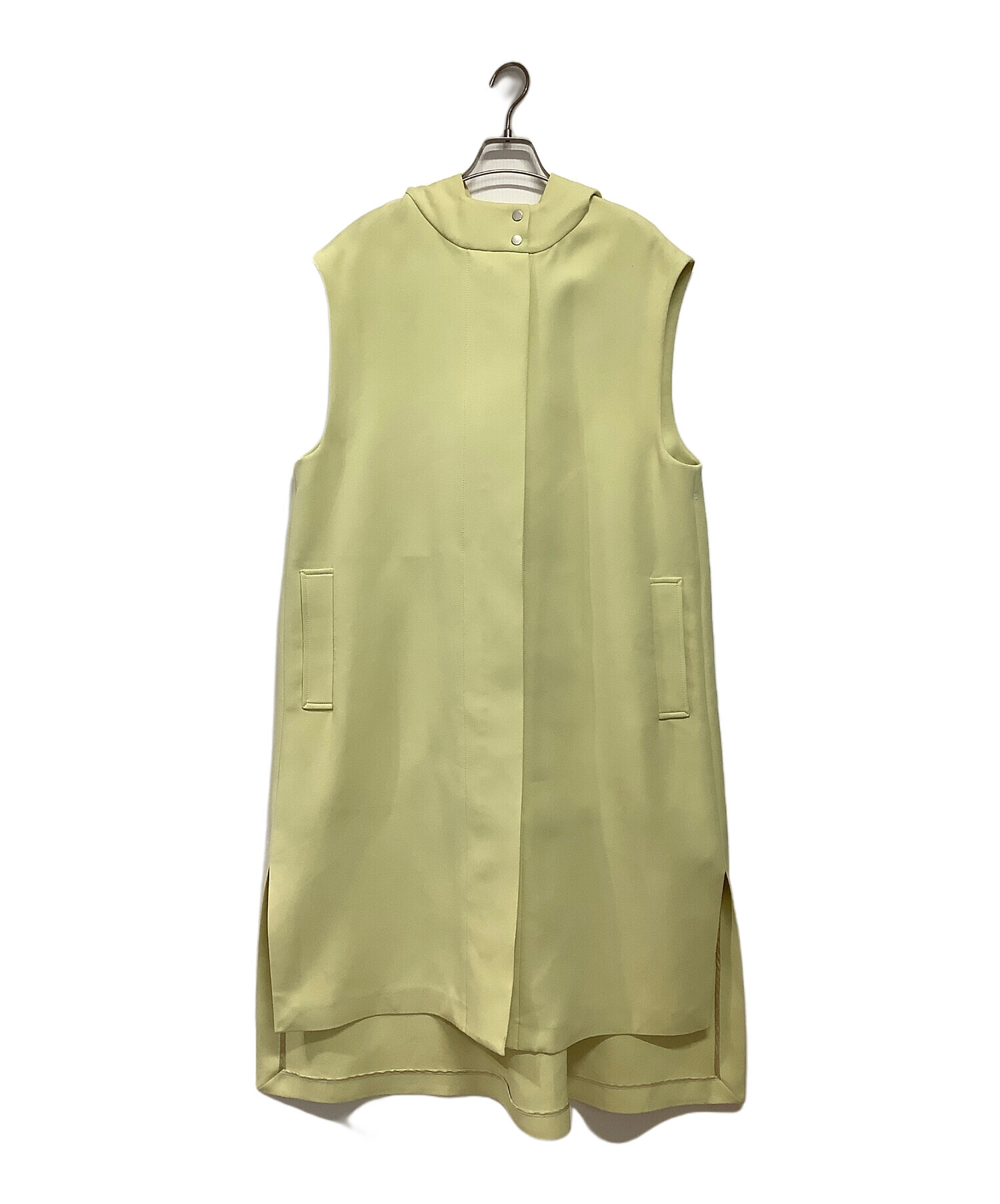 【美品】ADORE アドーア トリプルクロスジレ イエロー 38 ロングベスト 中古・古着通販】ADORE (アドーア) トリプルクロスジレ イエロー