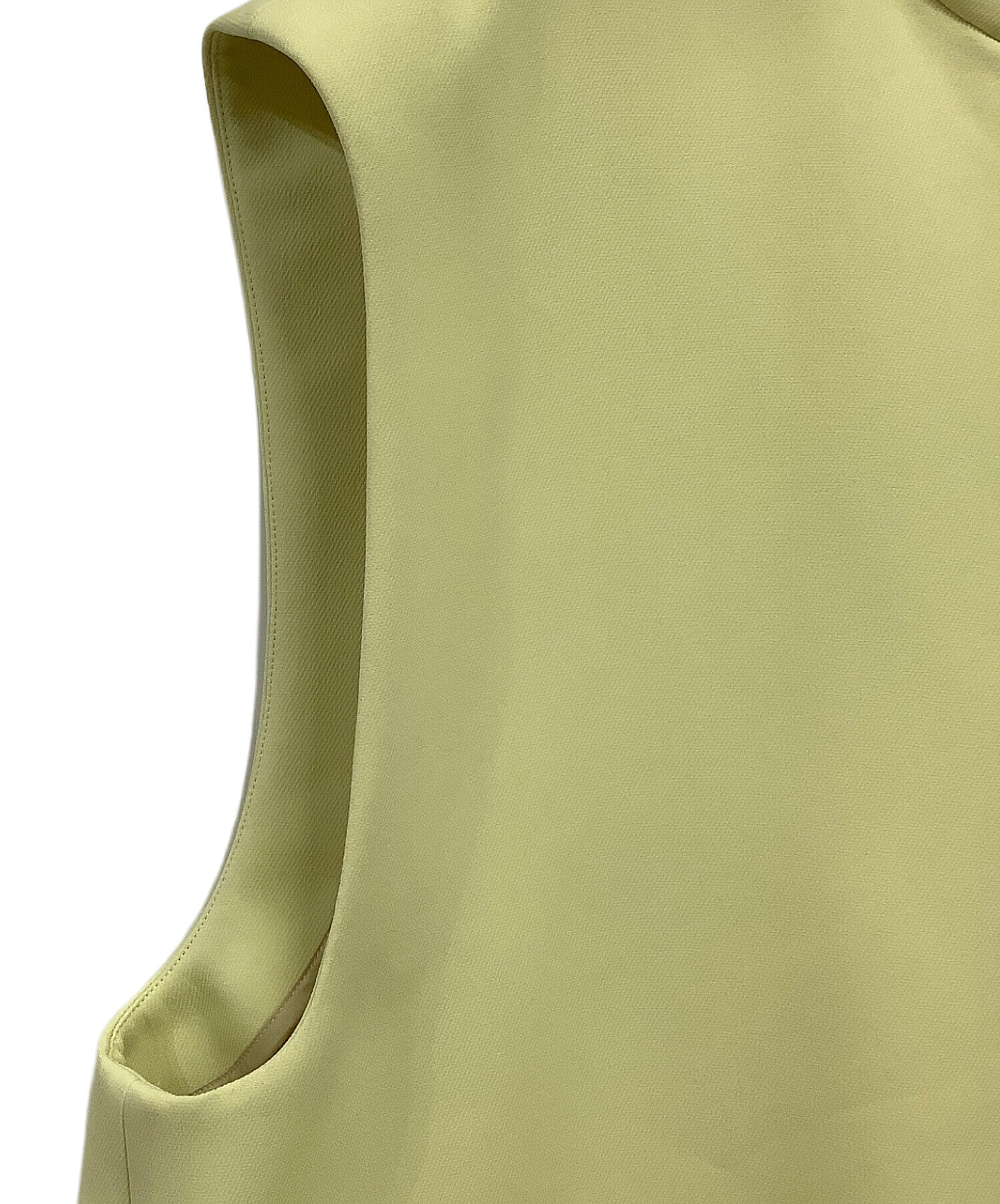 【美品】ADORE アドーア トリプルクロスジレ イエロー 38 ロングベスト 中古・古着通販】ADORE (アドーア) トリプルクロスジレ イエロー