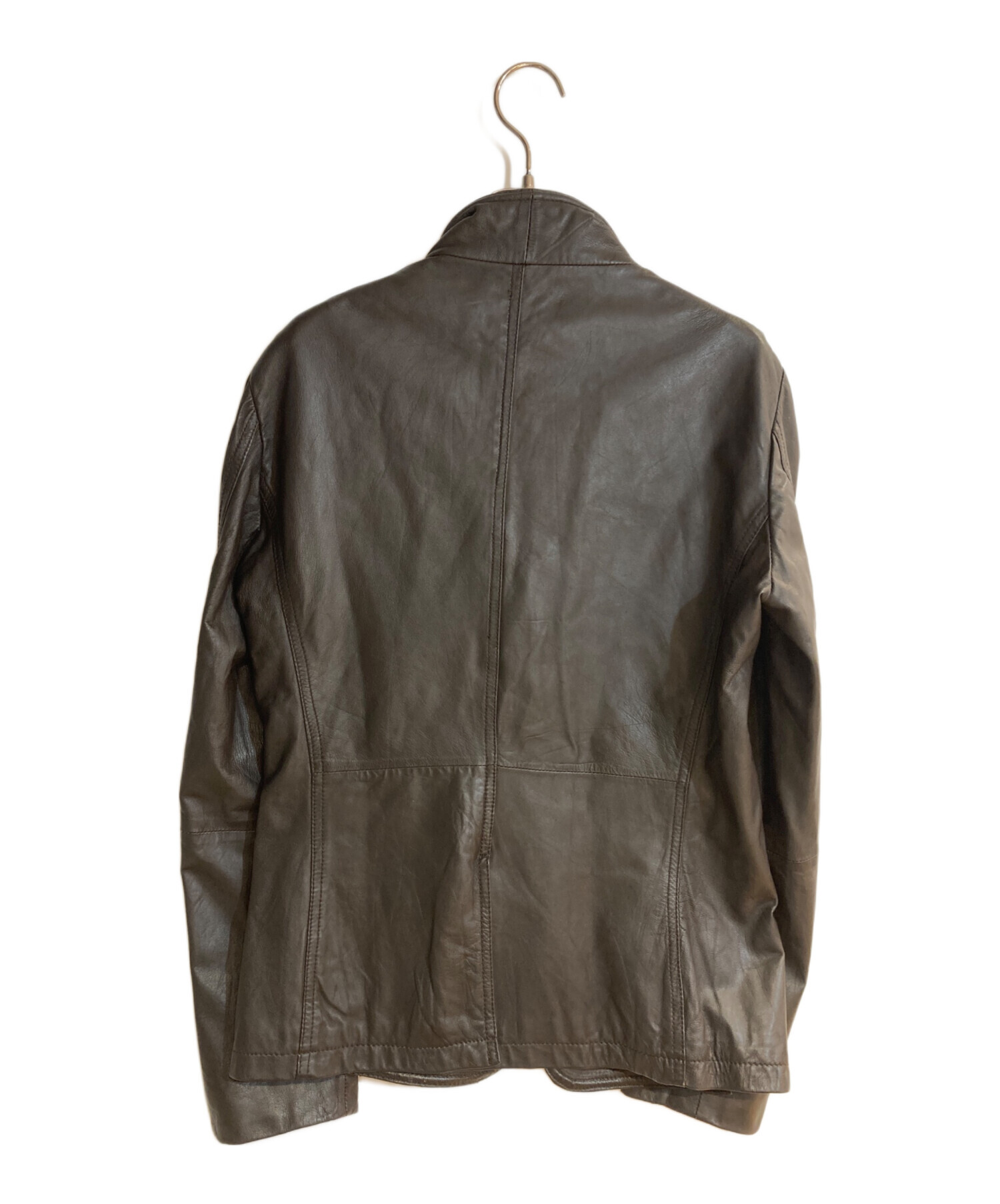 トルネードマート ヴィンテージ加工 羊革 レザージャケット ブラウンM 中古・古着通販】TORNADO MART (トルネードマート) レザージャケット