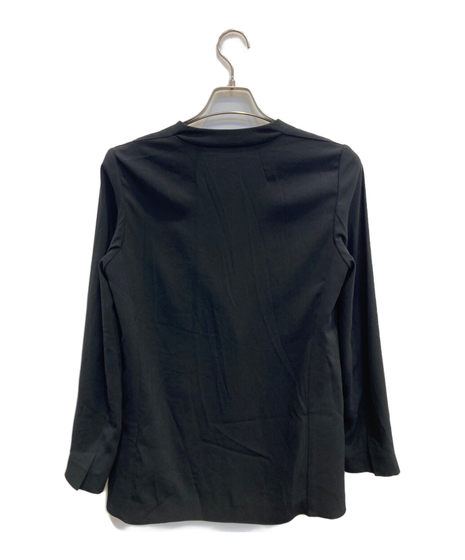 中古・古着通販】theory (セオリー) Powder Crepe Collarless JKT N