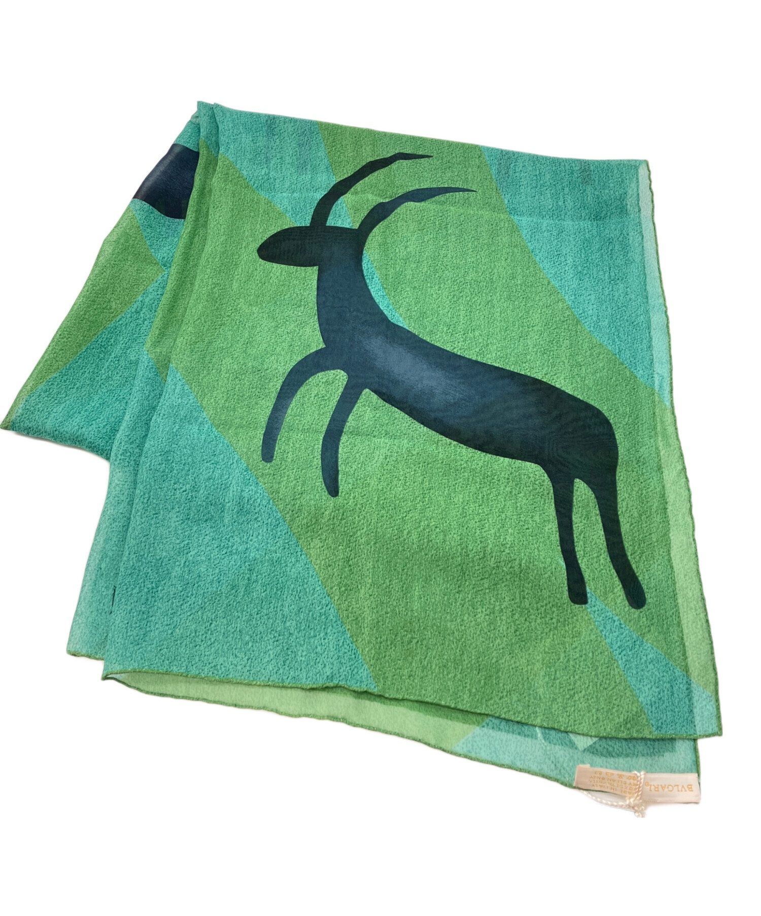 中古・古着通販】BVLGARI (ブルガリ) animal print silk scarf