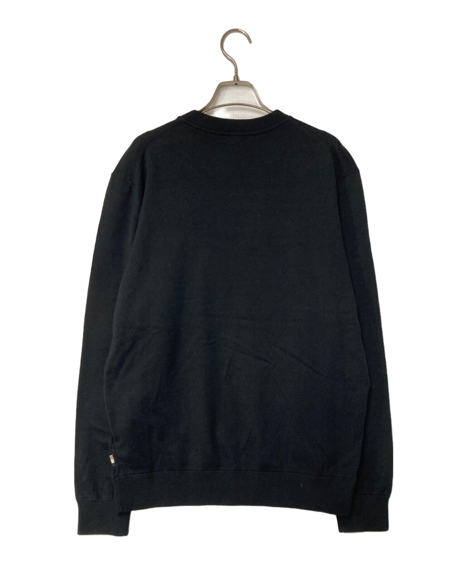 中古・古着通販】BOSS (ボス) クルーネックニット ブラック サイズ:L