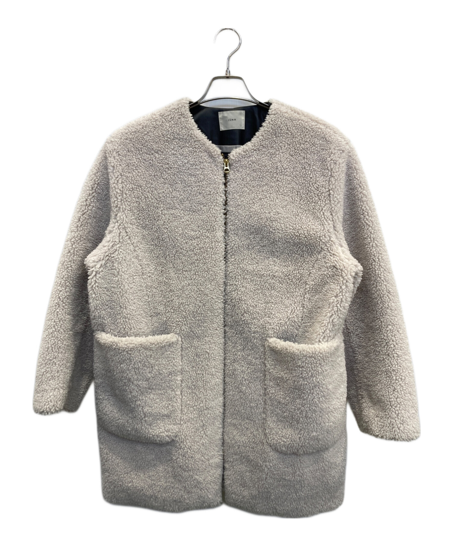 中古・古着通販】IENA (イエナ) ECOPELボアコート アイボリー サイズ