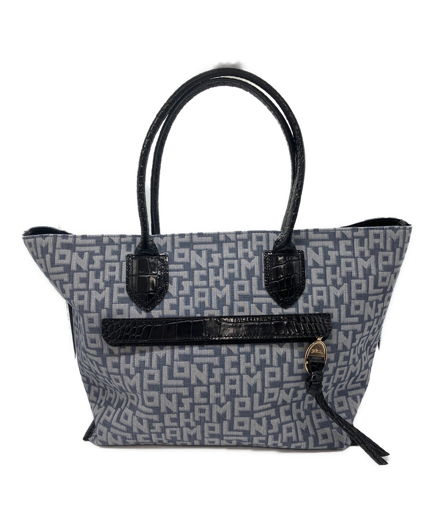 中古・古着通販】LONGCHAMP (ロンシャン) デニムトートバッグ 10105 