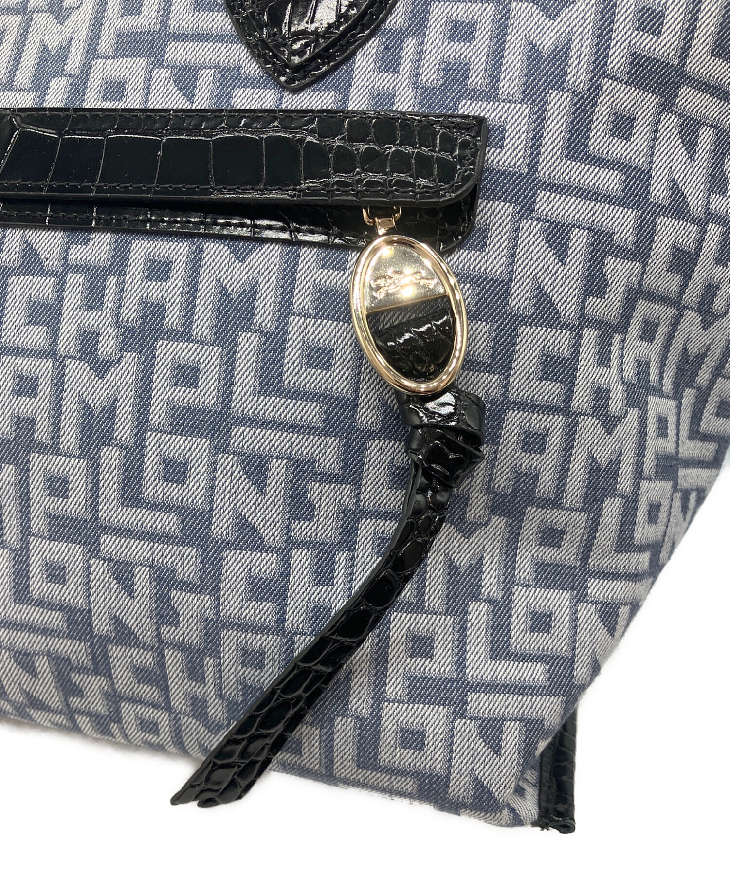 中古・古着通販】LONGCHAMP (ロンシャン) デニムトートバッグ 10105 