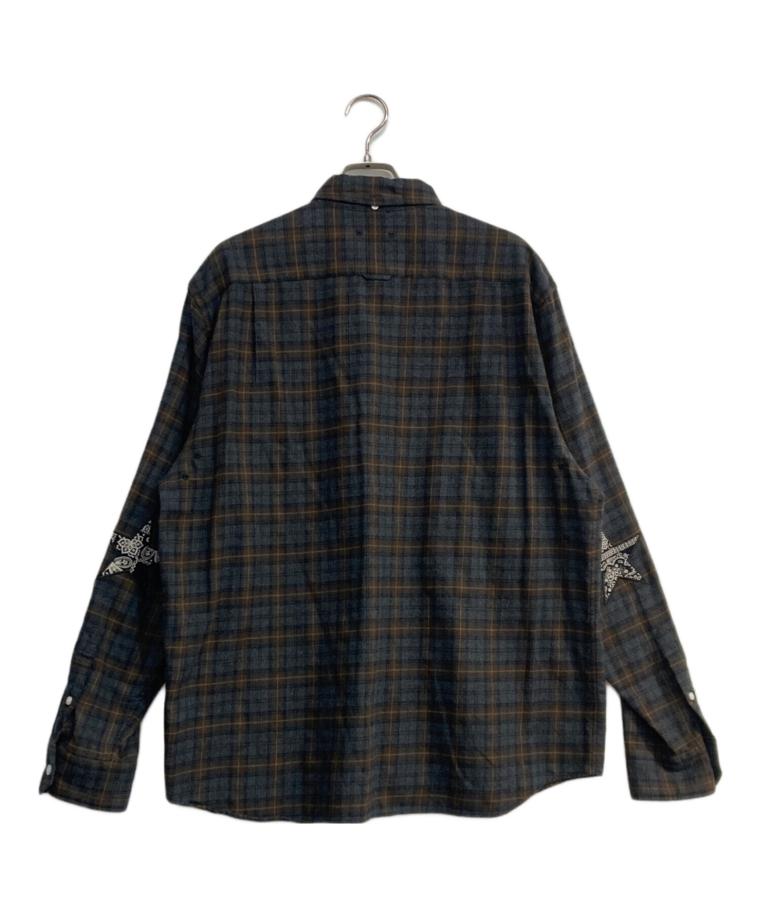 SOPHNET. エルボーパッチ ロンT Mサイズ 中古・古着通販】SOPHNET. (ソフネット) BANDANA STAR ELBOW PATCHED